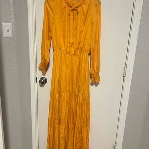 Skies Are Blue yellow Maxi Dress